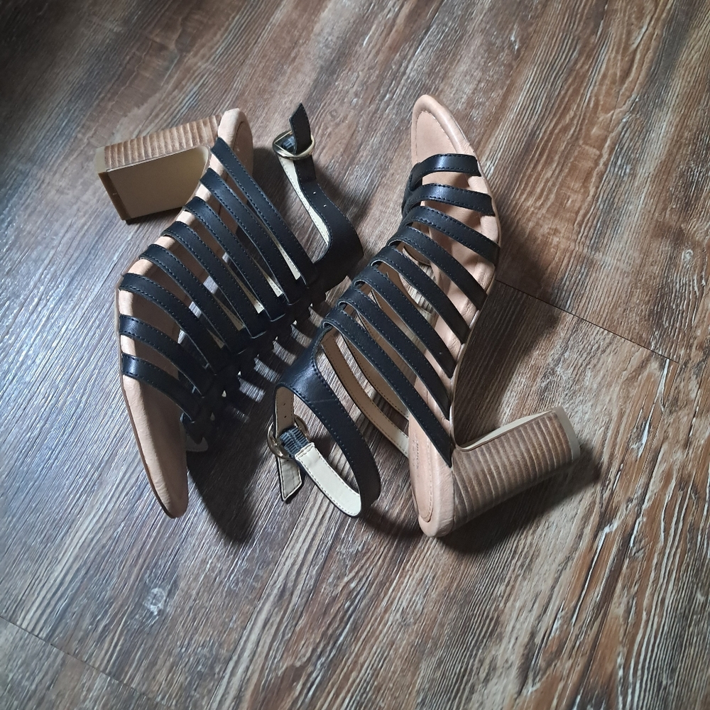 Dr. Scholl's Original Collection Rachel Strappy Gladiator Block Heel Sandal 9M.